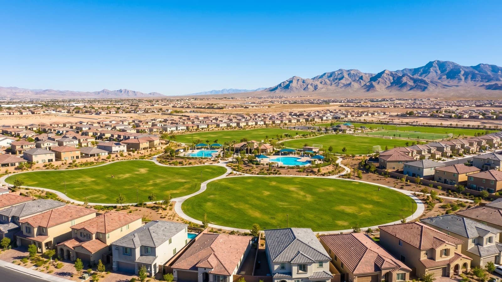 Elkhorn Springs community in North Las Vegas, Nevada — newer single-family homes near the 215 Beltway and Aliante